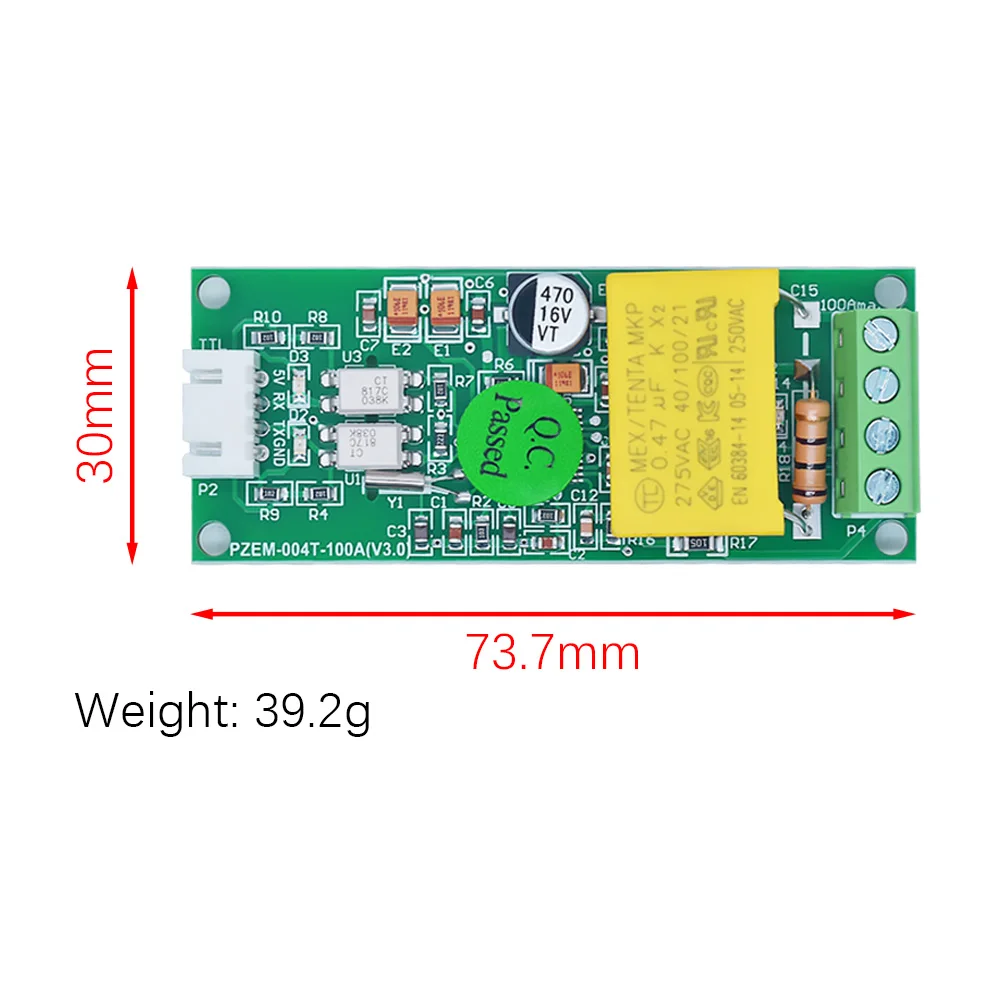 AC Digital Multifunction Meter Watt Power Volt Amp Current Test Module PZEM-004T For Arduino TTL COM2\\COM3\\COM4 0-100A 80-260V