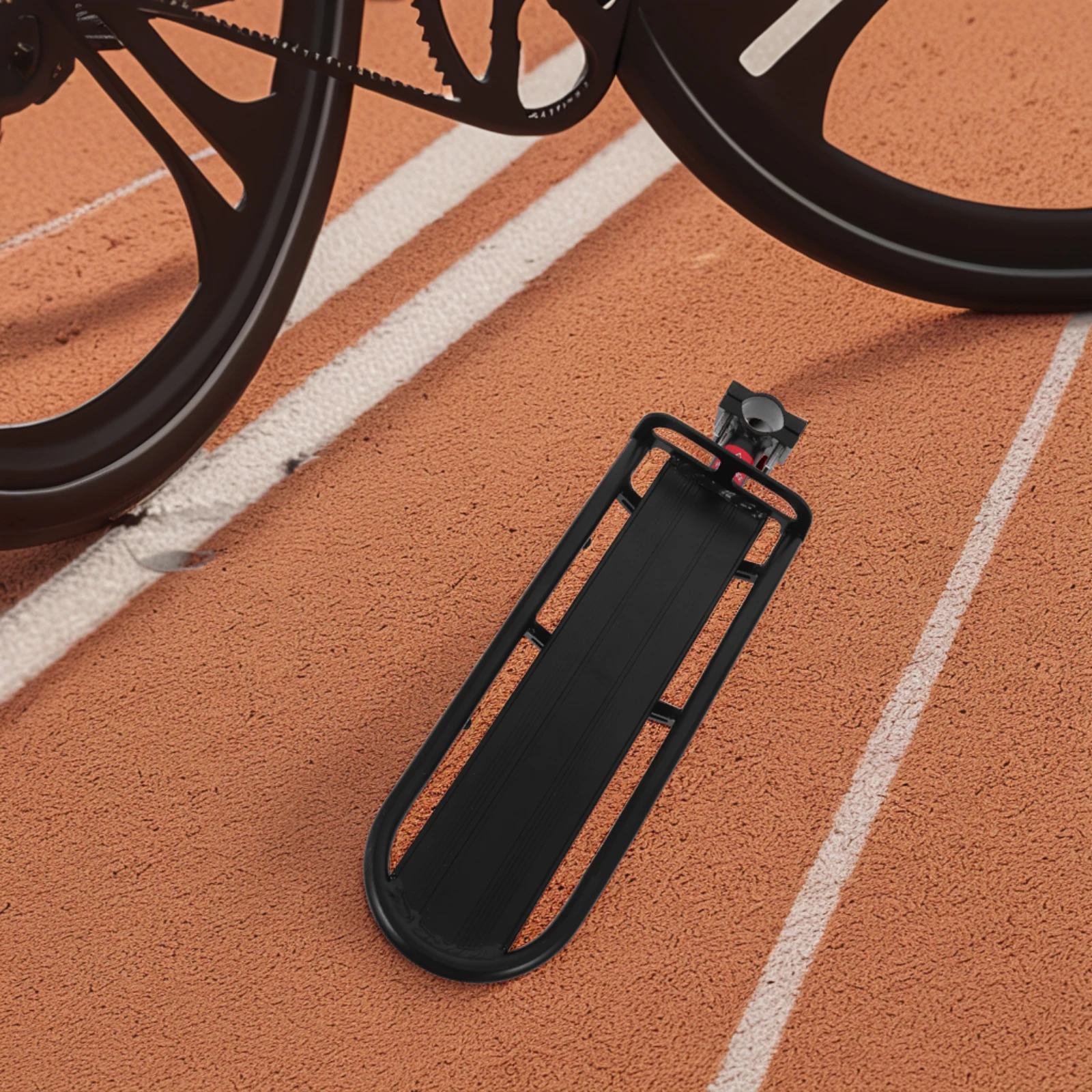 

Cargo Bike Rear Rack Durable Luggage Carrier For Mountain Bicycle Folding Disc Brake Strong Load Capacity Quick Release