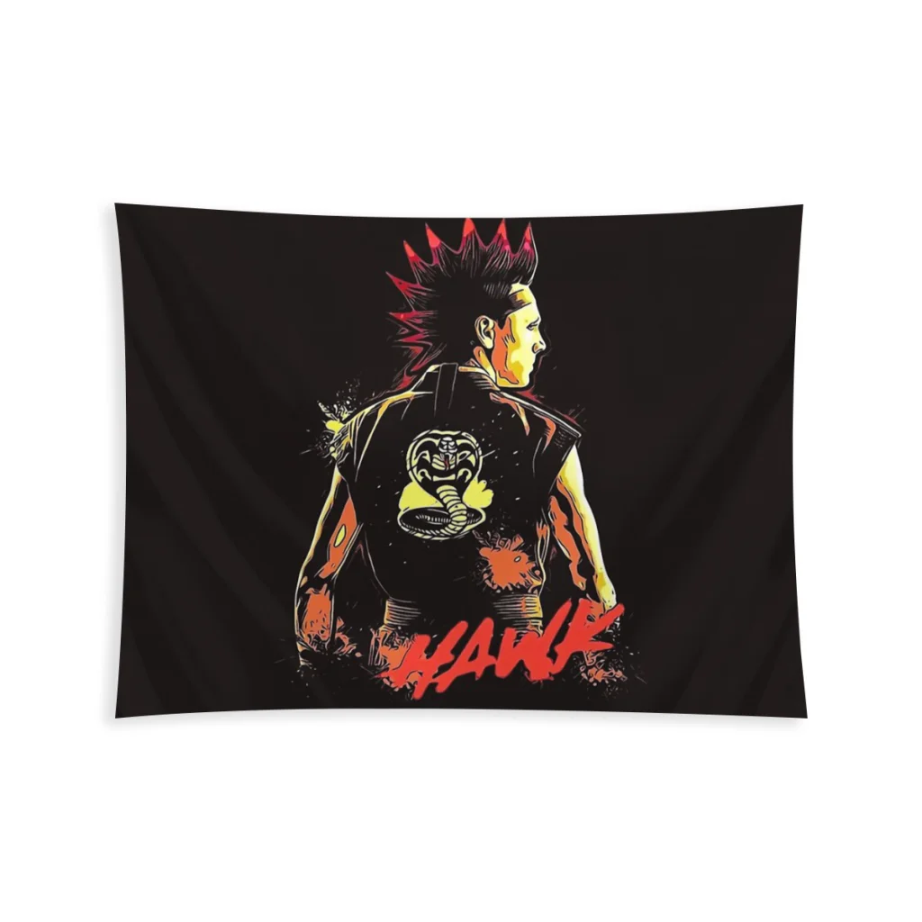 Hawk Classic Home Tapestry Cobra Kai Amanda TV Background Hanging Covering Wall Arts Decor Aesthetic Gobelin