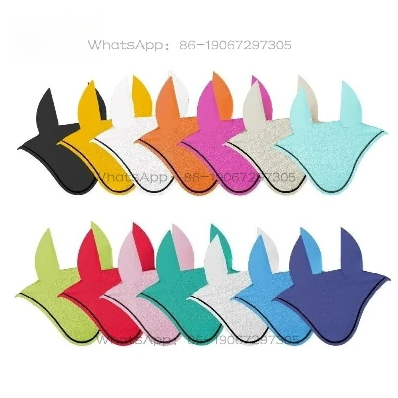 Noise Reducing Horse Ear Bonnet Breathable Equestrian Tack for Show Jumping Multiple Colors Available