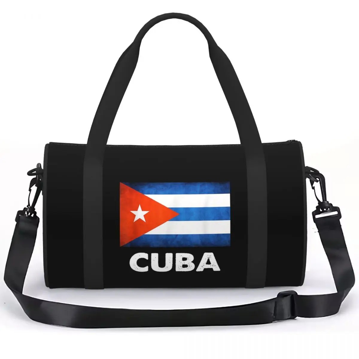Cuban Cuba Country Flag Luggage Bag Large Capacity Duffle Tote Bag Handbags Gym Bags Fitness Bag for Boys Girls