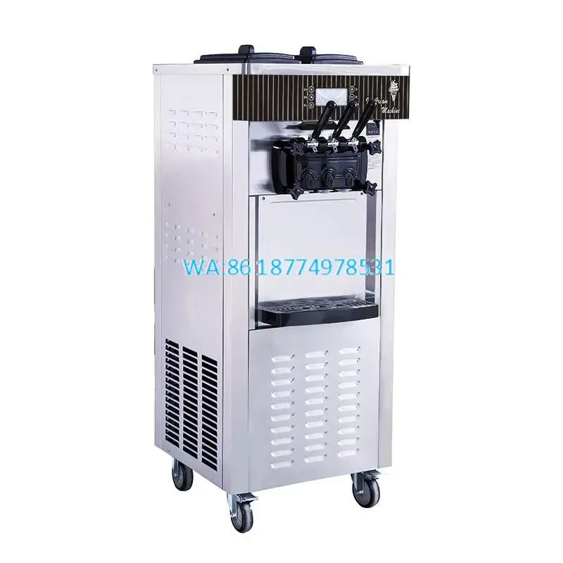Wmwmnu Commercial 3 Flavors Table Top Ice Cream Yogurt Soft Serve Ice Cream Maker Maquina De Helados for Home
