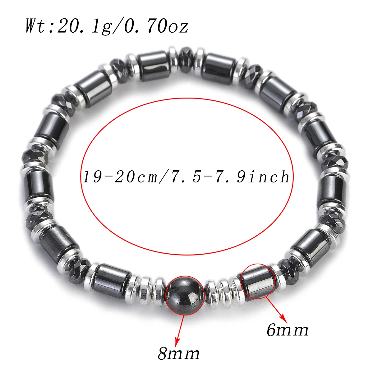 Classic Men Bracelets Black Obsidian Hematite Tiger Eye Beads Bracelets Silver Color Loose Beaded Jewelry Gift Pulsera Hombre