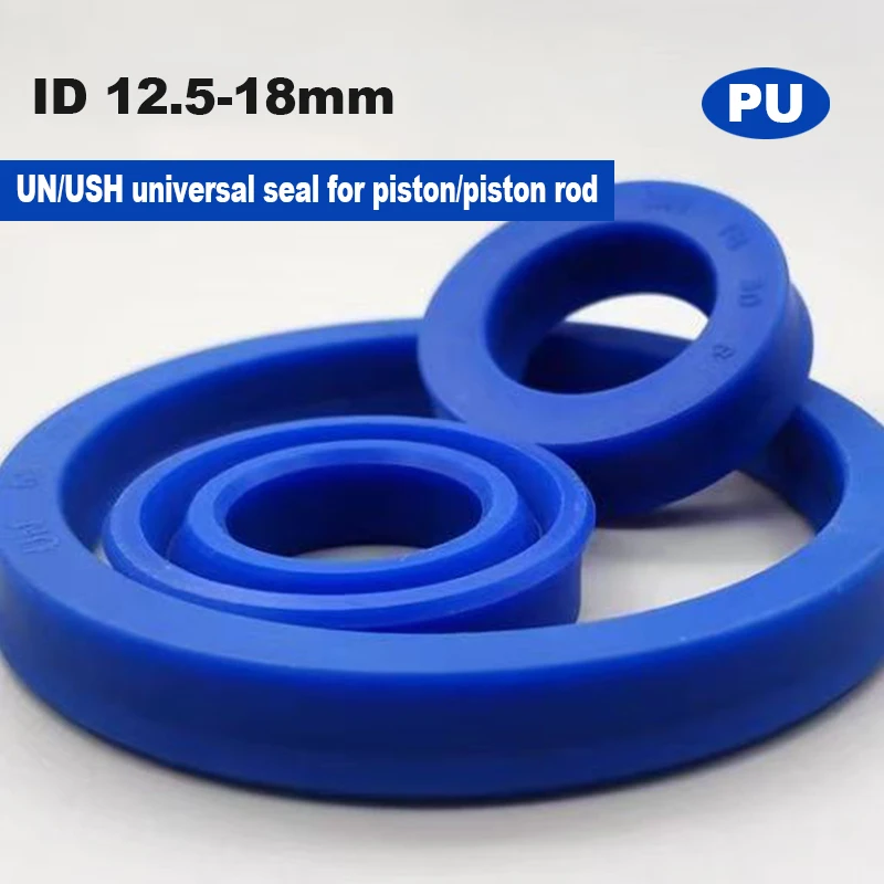 2Pcs ID 12.5-18mm Polyurethane(PU) Hydraulic Cylinder Oil Sealing Ring UN/UHS/U/Y Type Shaft Hole General Sealing Ring Gasket