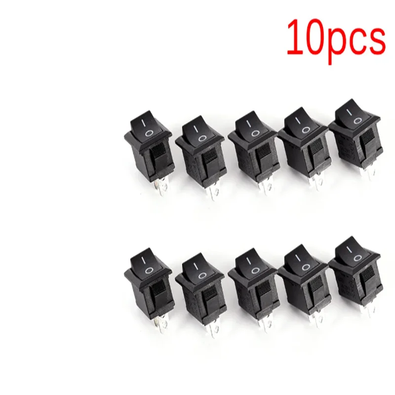 10 PCS/Lot Rocker Switch 2 Pin  Car Boat Round Dot Light ON/OFF Rocker 6A 250 V 10A 125 V 15X21 Toggle Switch