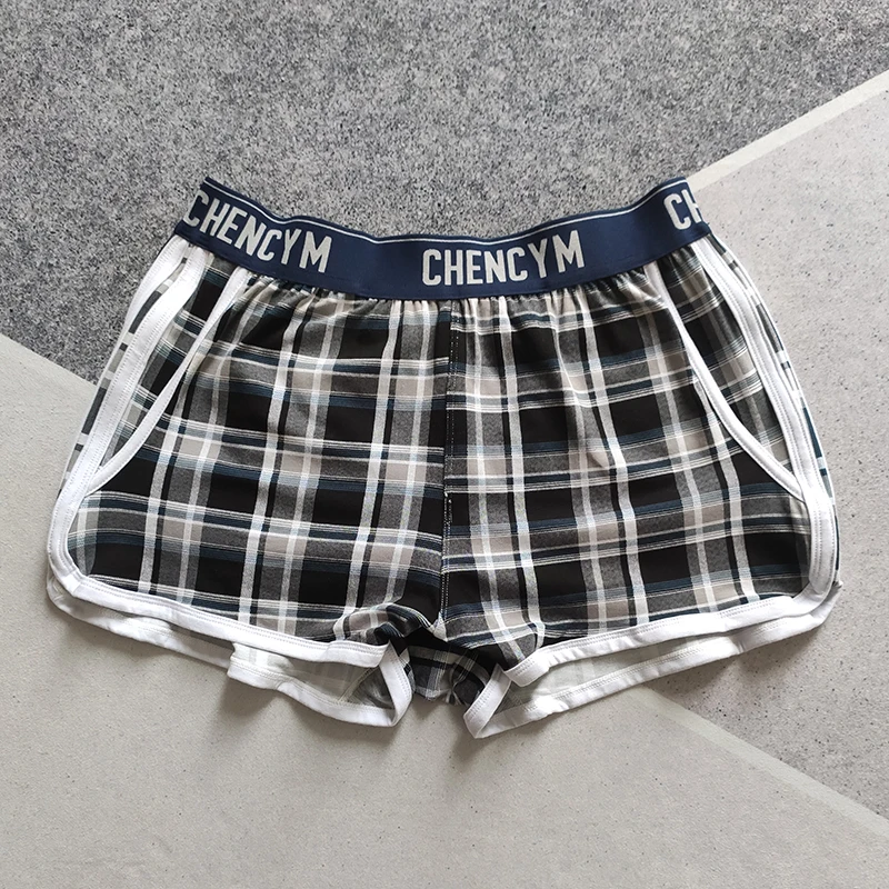 Boxers de algodão respirável confortáveis masculinos, setas de verão, trend shorts