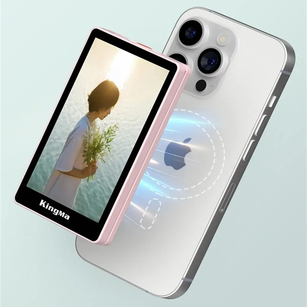 

COOL DIER Smartphone Vlog Selfie Monitor Screen Magnetic Phone Rear Camera For Selfie Vlog Live Stream For Android Iphone Custom
