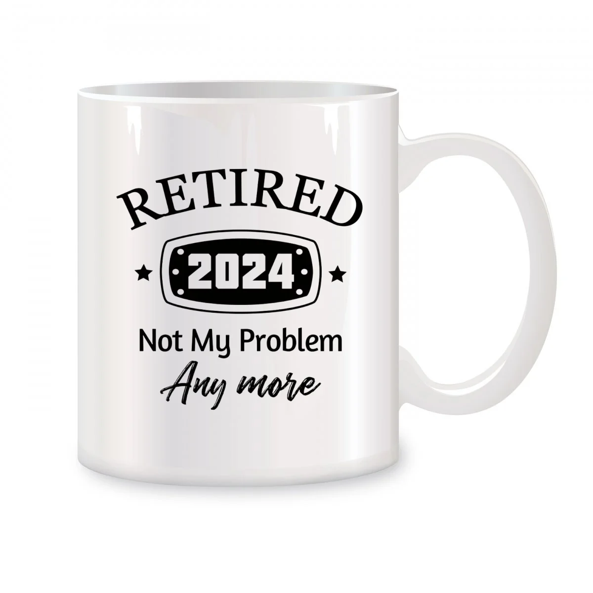 

Retired 2024 Not My Problem Anymore Mugs For Women Men Retirement Birthday Gifts Novelty Coffee Ceramic Tea Cups White 11 oz