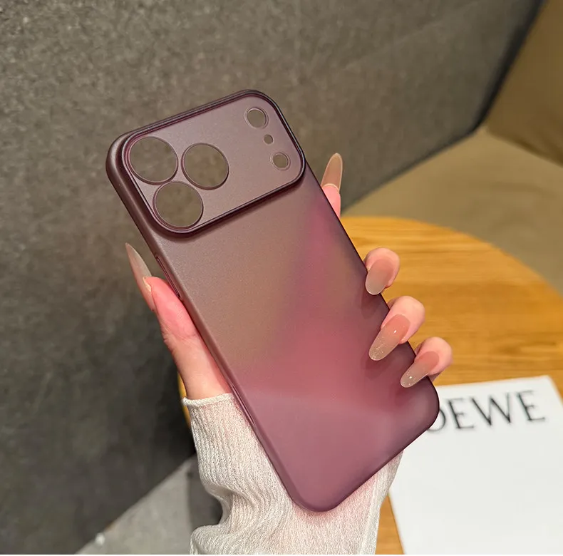 Luxury Ultra Thin 0.3MM PP Case for iPhone 18 17 Air 16 15 14 Plus 13 12 11 Pro Max Hard Clear Translucent Lens Protection Cover