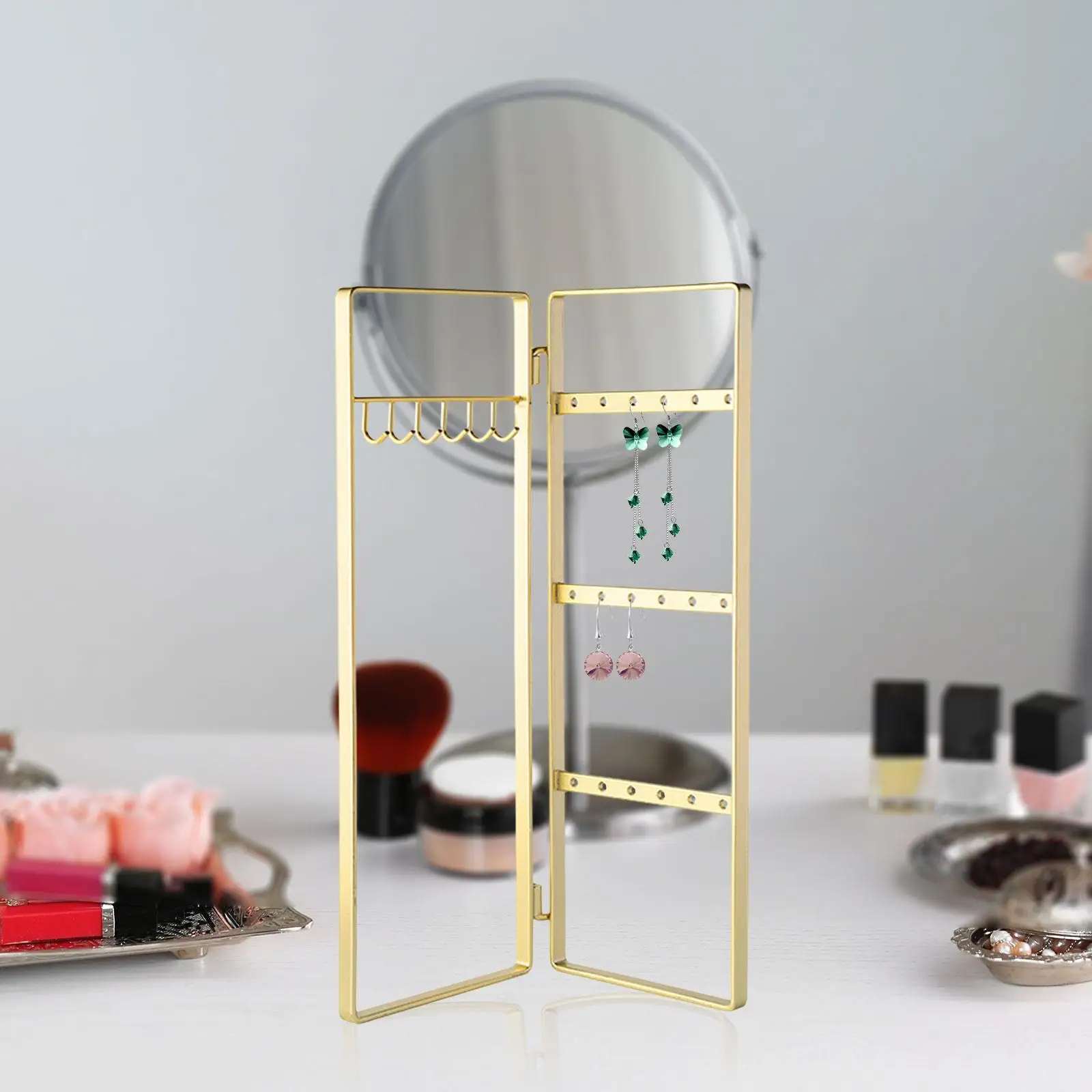 

Jewelry Holder Organizer Necklace Stand, Jewelry Rack Necklace Holder with 6 Hooks, Jewelry Display Storage Rack
