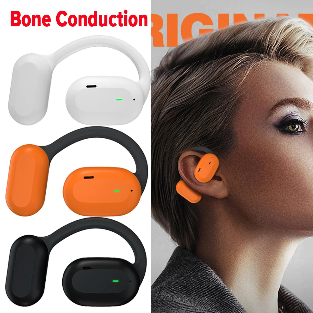 Ari9 Bone Conduction Noise Reduction Headphones Mini Wireless Earphones Open Ear Bluetooth Headset Waterproof For Running Sports