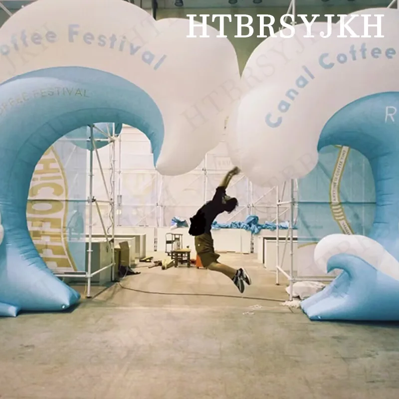 

Inflatable cartoon Wave Arch air model water park decorated Arch party props