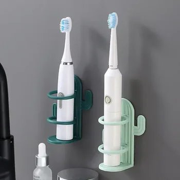 비 천공 칫솔 거치대 선인장 전동 칫솔 보관 랙, 벽걸이 방수 배수 칫솔 걸이 랙 