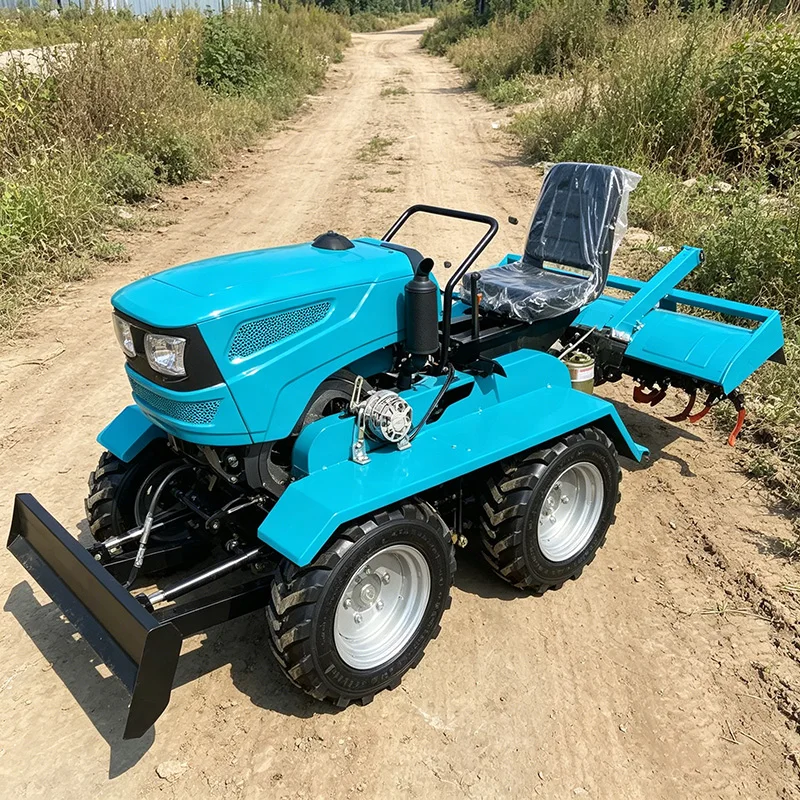 

Customized Multi Scene Wheel Type Rotary Tiller & Four Wheel Tractor for Small Plowing Machine