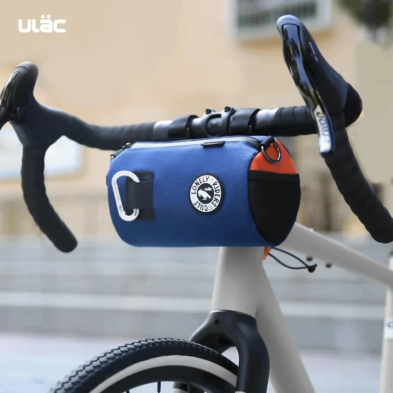 ULAC Waterproof Bicycle Handlebar Bag 1.1/1.5/2.7L Bike Frame Tube Bag Cycling Multifunctional Bag Outdoor Travel Shoulder Bag