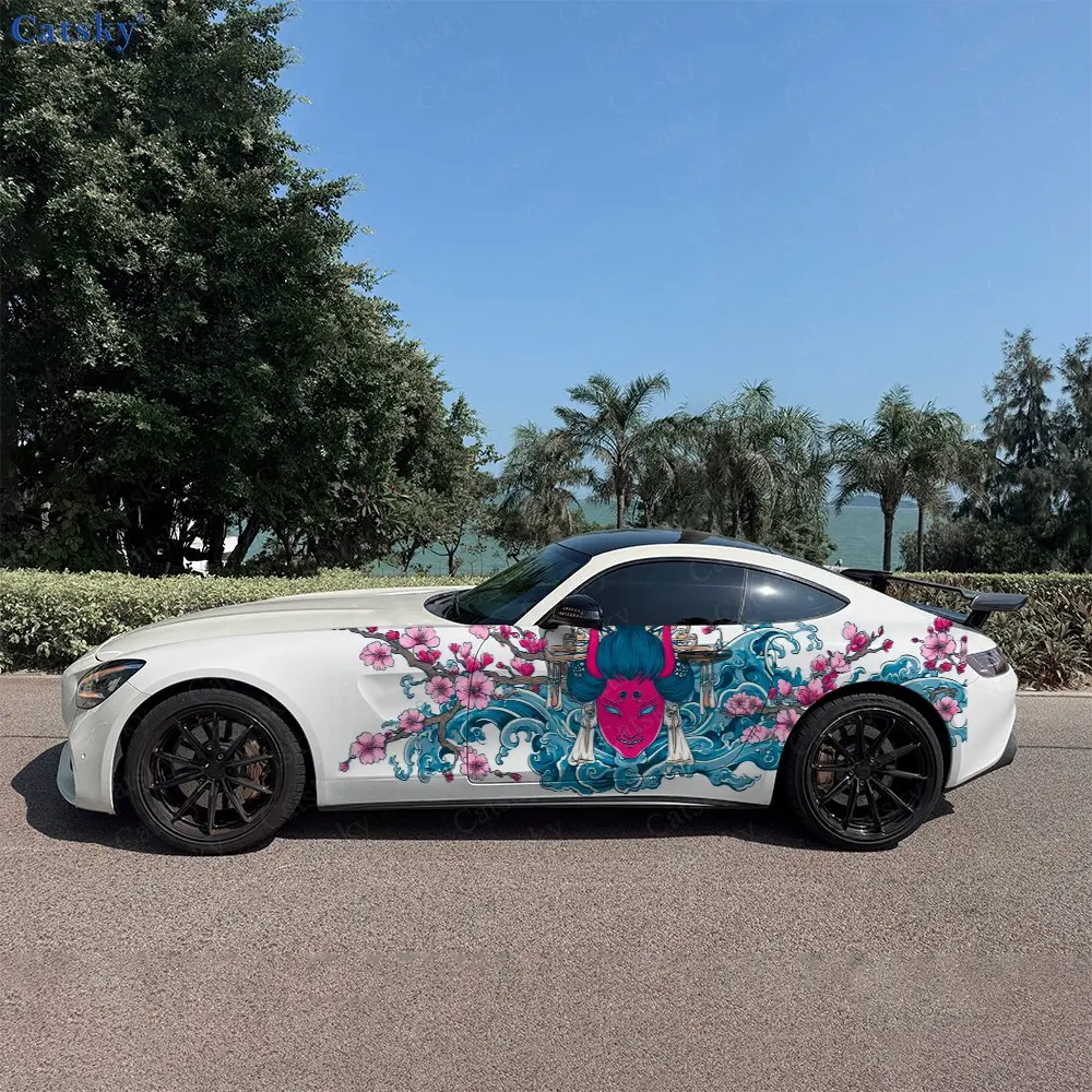 

Japanese Style Female Demon Sticker Car Decal Full Body Decoration Covering Scratche Protect Car Decal Waterproof Car Vinyl Wrap