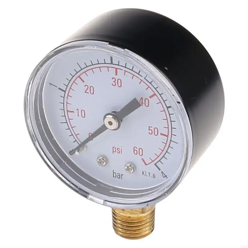 92MF GaugeVacuum Pressure Gauge Gauge 0-60 PSI Mini Pressure Gauge Pool Spa Filter Water Pressure Measuring for Air Gas Water