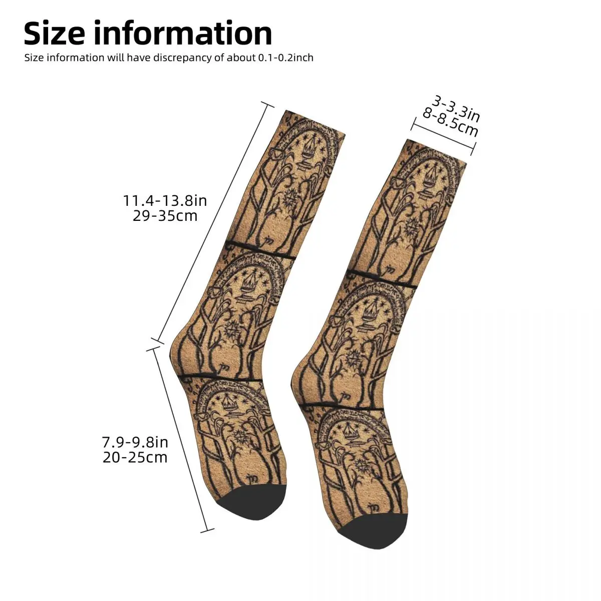 Speak Friend And Enter Socks Harajuku High Quality Stockings All Season Long Socks Accessories for Man's Woman Birthday Present