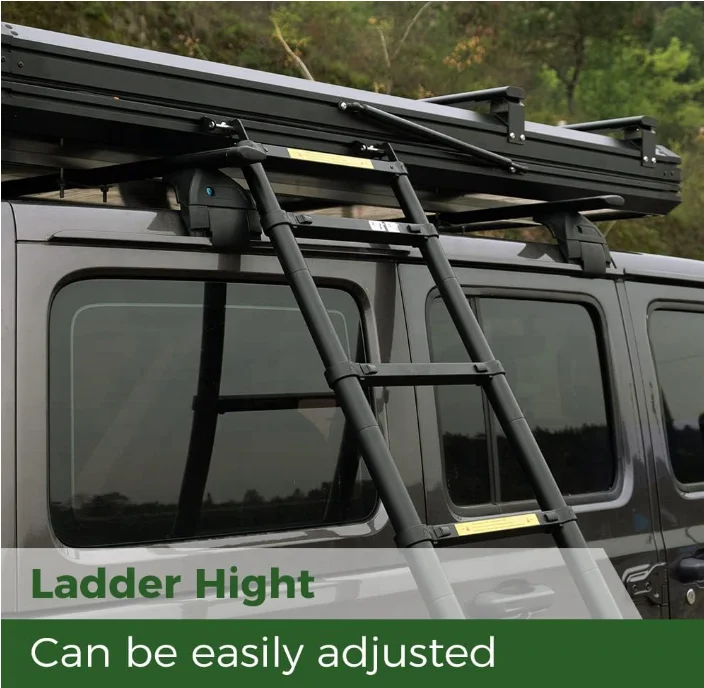 Aluminium Pop Rooftop Tent for Van/SUV/Truck & Car Camping One Bedroom Four-Season Waterproof Hardshell Easy Setup