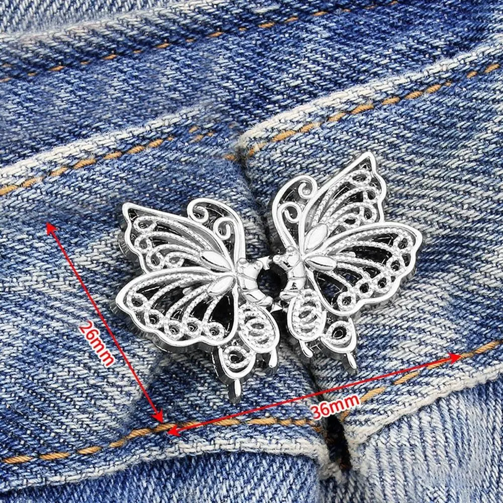 

Clothing Accessories Waist Closing Button Metal Pins Jeans Ornaments Tighten Waist Button Adjustable Detachable Waist Clip Women
