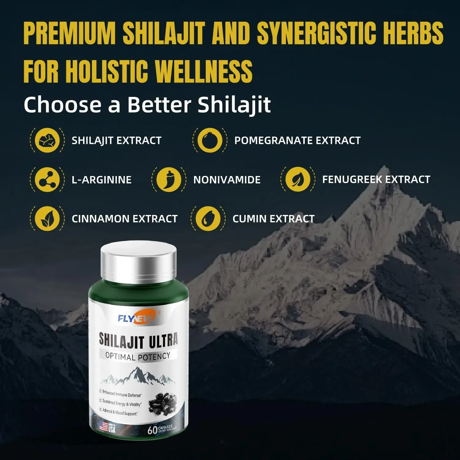 Shilajit Ultra Optimal Potency - zapewnia dodatkową energię, wytrzymałość i wsparcie odpornościowe dla lepszej wydajności podczas treningu