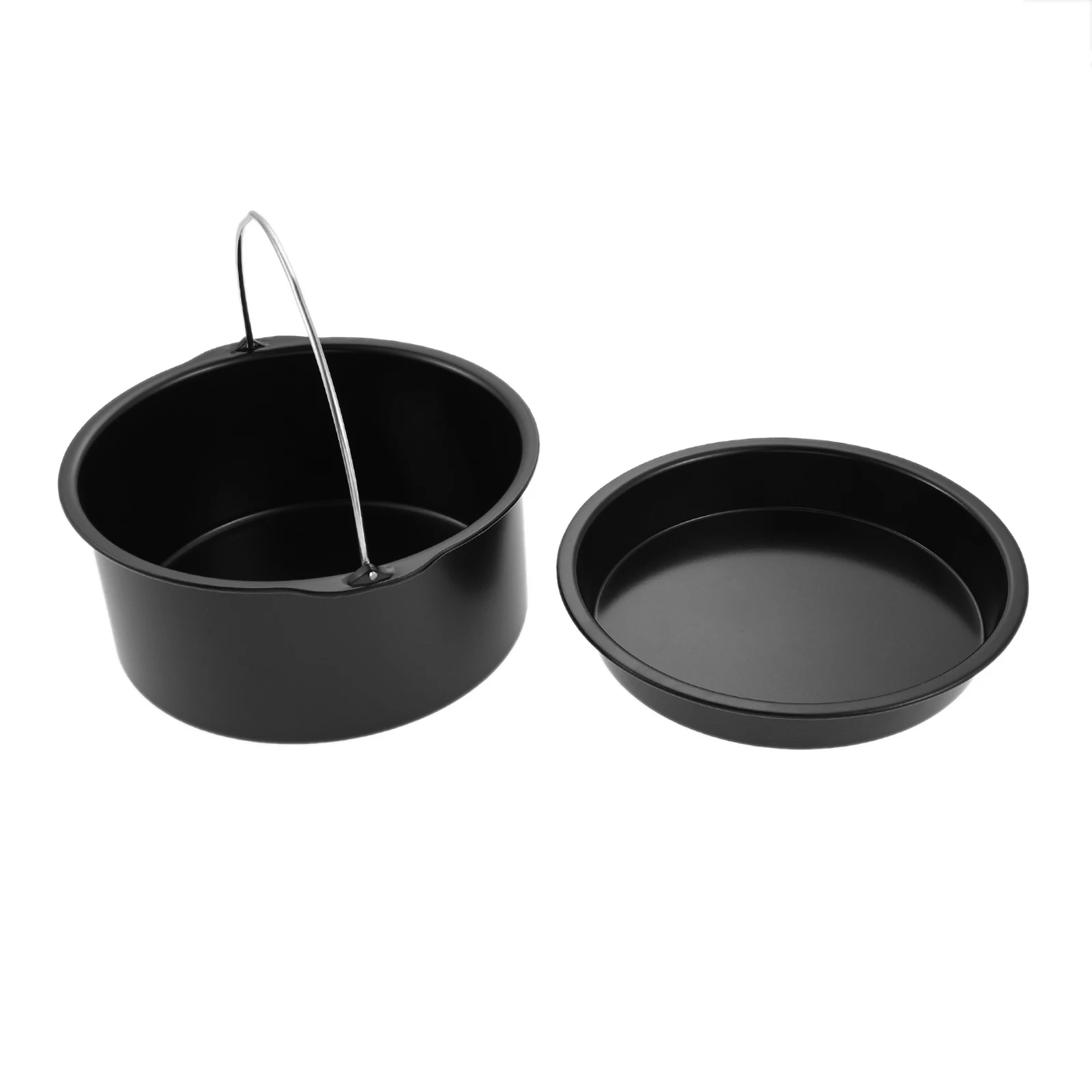 1 مجموعة مقلاة هوائية 3. 5-5. 8QT قالب الكعكة قالب الخبز كعكة عموم 6/7/8 بوصة البيتزا الساخن استبدال ل الفطائر البيض اللحوم الخضروات
