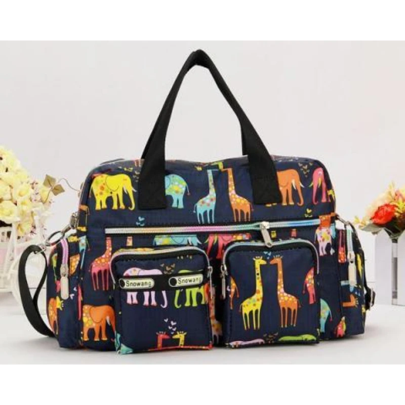 New Women\'s  Korean Version of Fabric Bag Waterproof Hand Bill Shoulder Crossbody Bag Diagonal Leisure Bag Travel Female Tide