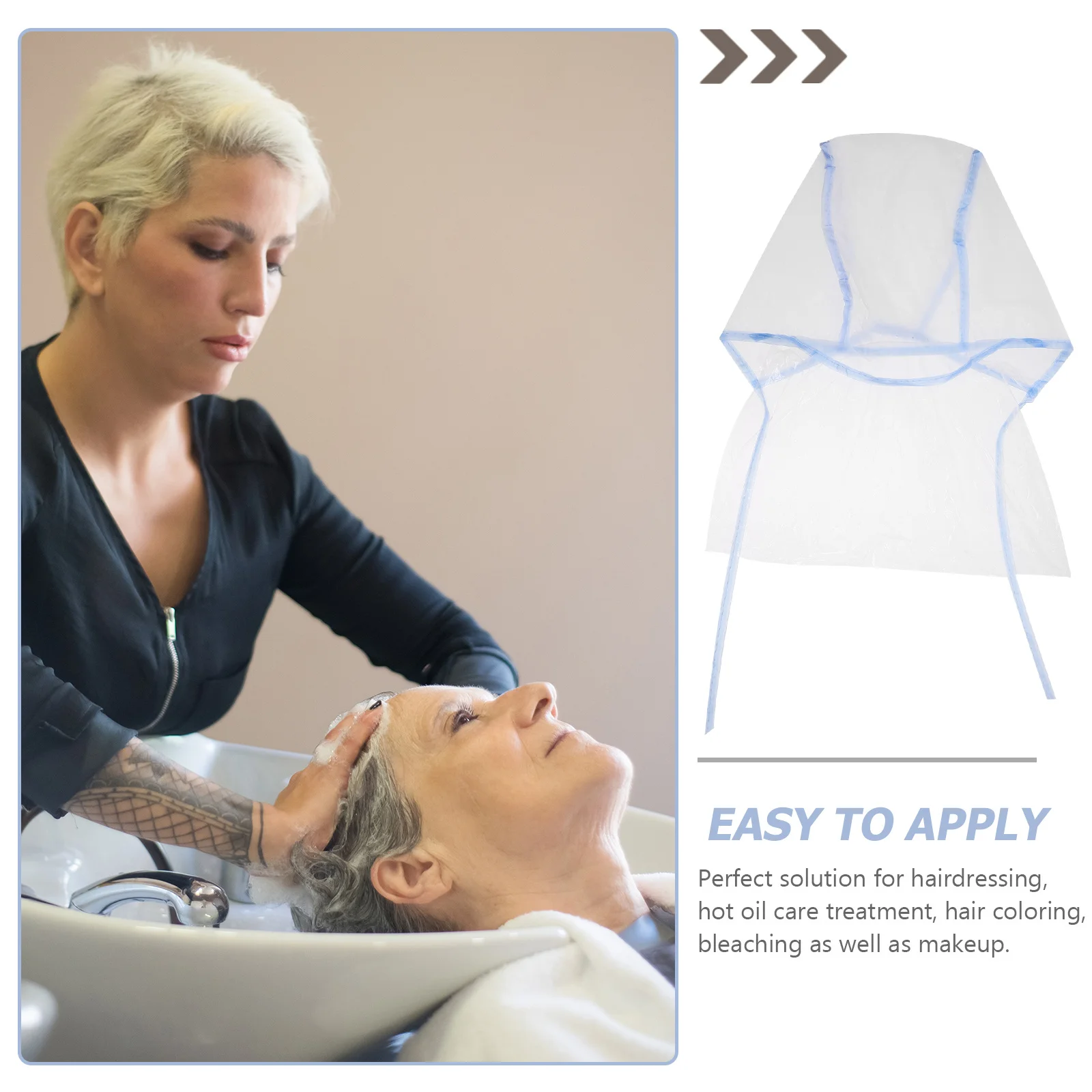 12 قطعة المتاح تلوين الشعر تسليط الضوء على قبعات صالون التلوين أدوات واقية حافة الرقبة الحرس سهلة الاستخدام غطاء تلوين الشعر الأزرق #5