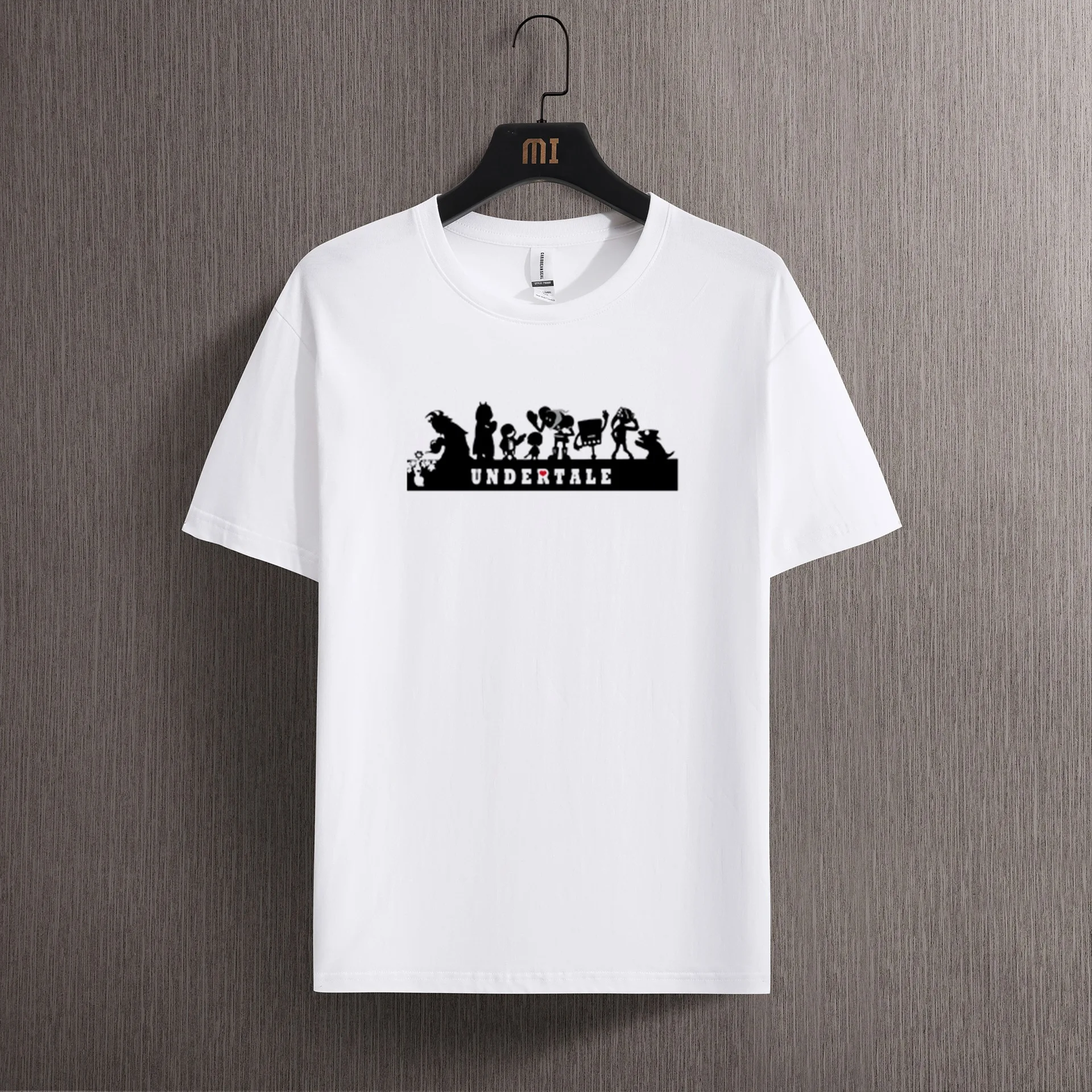 

Summer fashion brand printed T-shirt casual fashion loose short sleeve men's wear, 100% cotton round neck top
