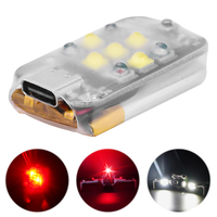 Drone Strobe Light 300mAh Night Flying Signal LED Lamp 3 Modes Wireless LED Drone Strobe Light for DJI Avata 2/ Mini 3/4 Mavic 3
