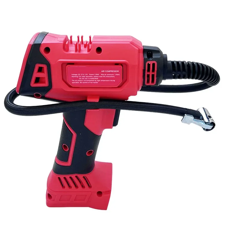 For Milwaukee 18V Battery Cordless Electric Air Pump Car Tire Automatic Inflator Handheld Air Compressor Rechargeable