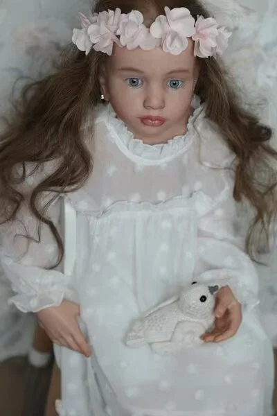 DLS Kit DIY Personnalisé Édition Limitée Bébé Reborn Aloenka 42 pouces avec Cheveux Implantés à la Main et Kit de Peinture