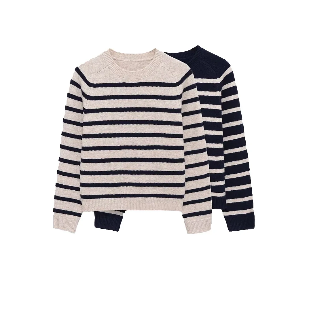 Faionable شريط تريكو ZR Sle جديد الخريف الشتاء الملابس النسائية تنوعا ألياف البوليستر طويلة Sve جولة Ne سحب... #5