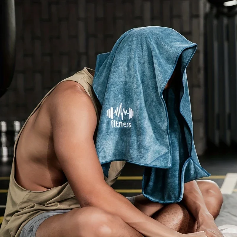 Gym-Handtuch, Mikrofaser-Sporthandtuch für Damen und Herren, superweiches und schnell trocknendes Handtuch, für Tennis, Yoga, Radfahren, Schwimmen – Detail 1