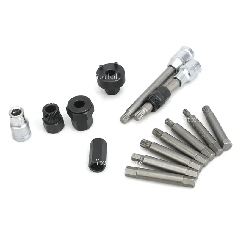 

18pcs Alternator Freewheel Pulley Removal Engine Auto Tool Set For Benz BMW Vo-lvo VW Au-di