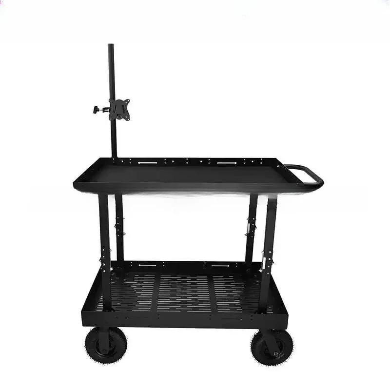 Inflatable wheel trolley special folding director car camera equipment workbench