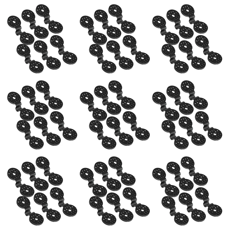 

200Piece Shade Cloth Fix Clamp Plastic Grommet Fence Netting Installation Hook Black