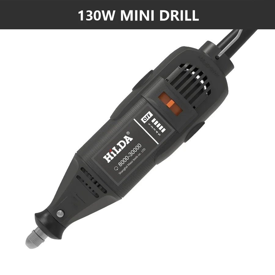 HILDA Mini Drill Electric Rotary Tool Electric Drill Grinding Machine Engraving Pen Grinding Machine Accessories Electric Tools