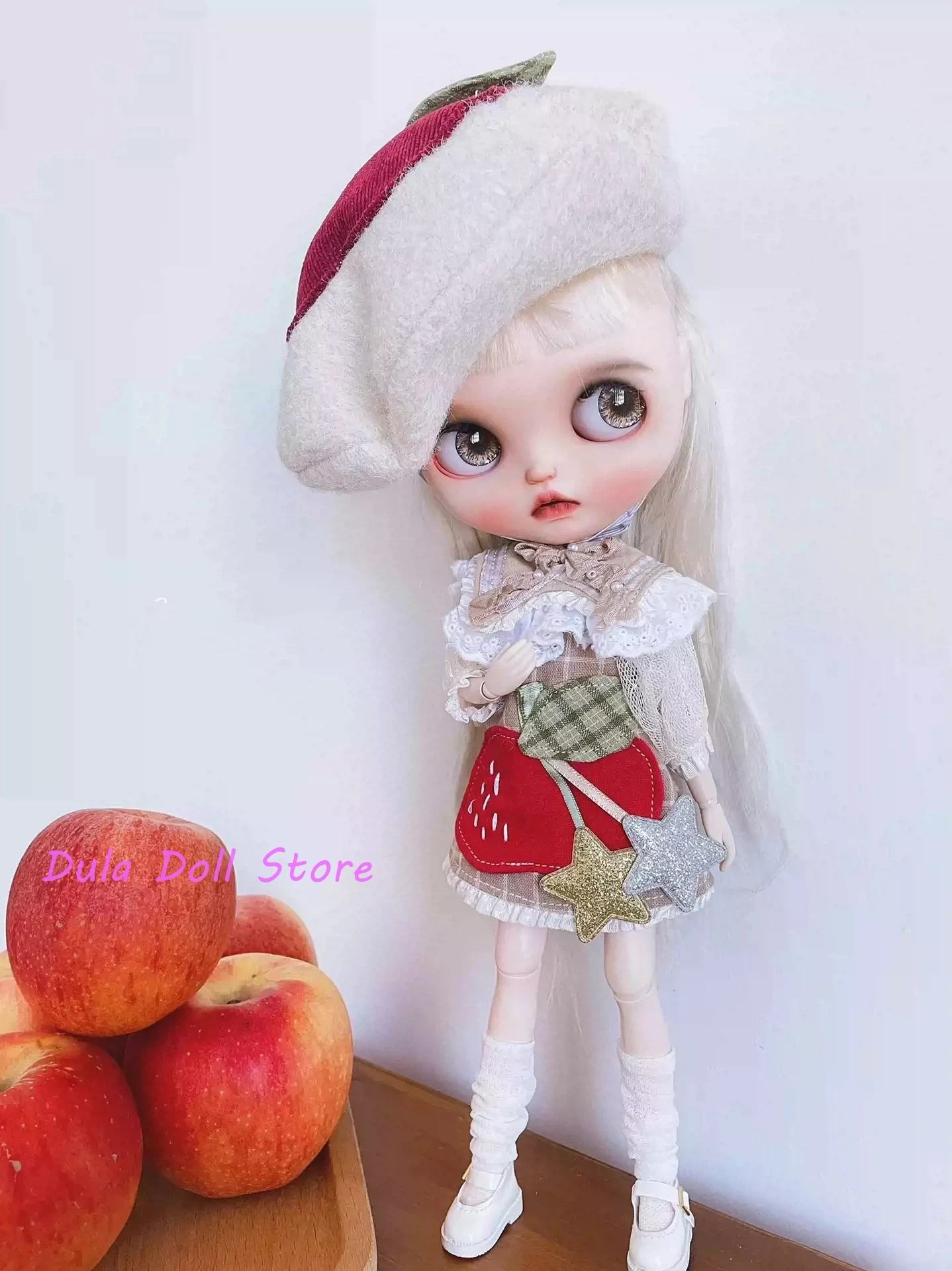 Dula Doll Clothes Dress Apple pie Blythe ob24 ob22 Azone Licca ICY JerryB 1/6 Bjd Doll Accessories