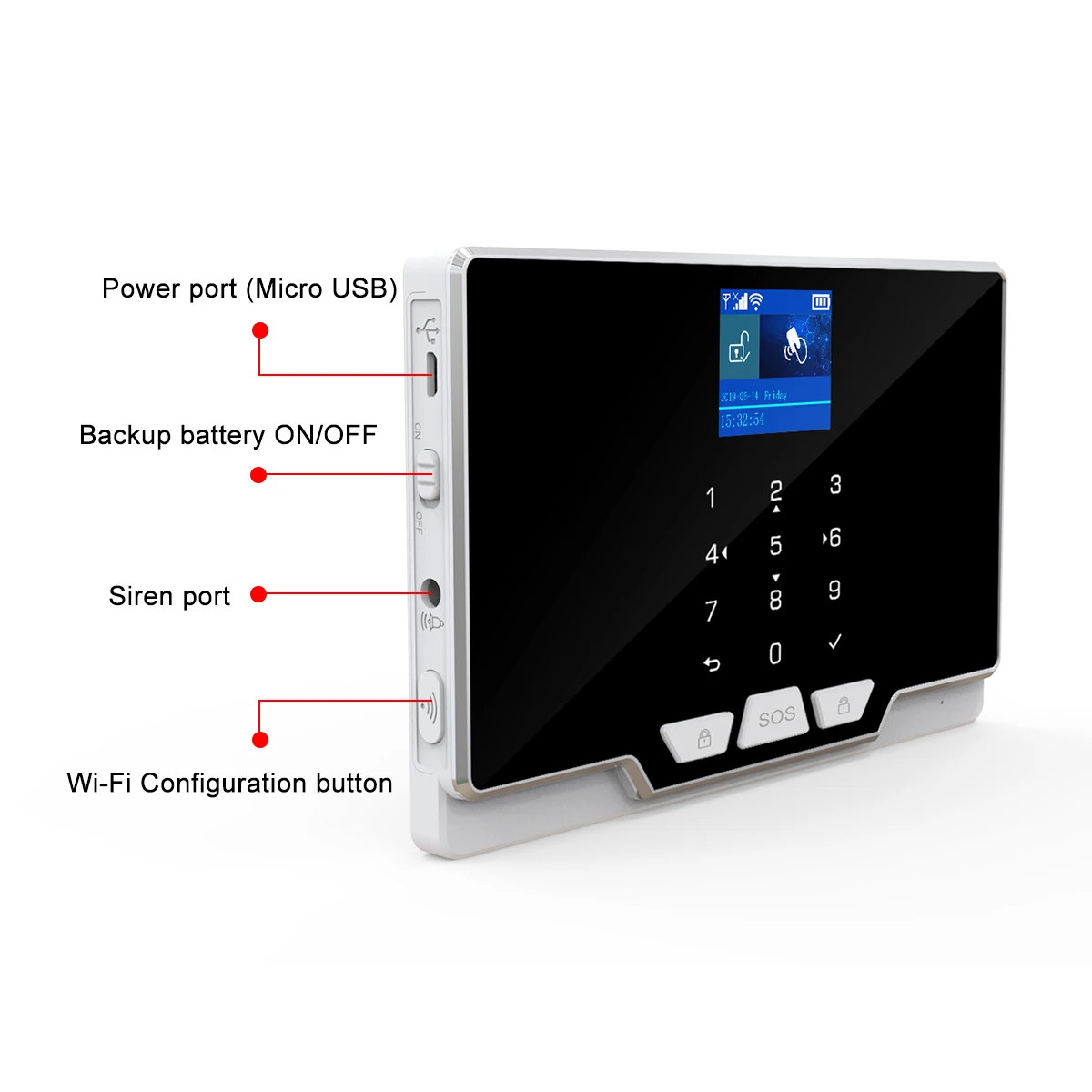 Nova alta qualidade G20 433mhz sem fio GSM 2G WiFi tuya inteligente casa assaltante kit de sistema de alarme de segurança com detectores e sensores