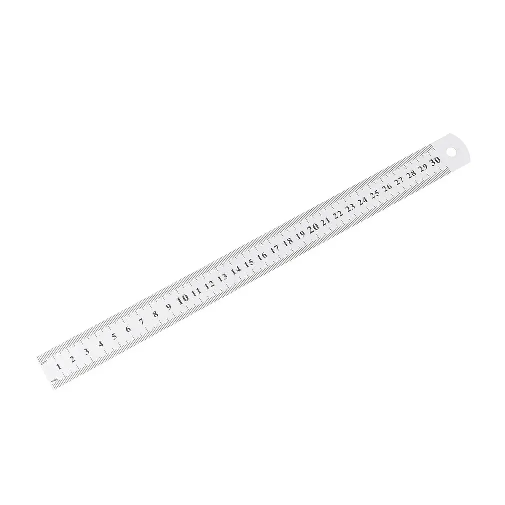 30CM Stainless Steel Metal Ruler Straight Ruler Measurement Double Sided for Sewing Foot Sewing & School Stationery Dropshipping