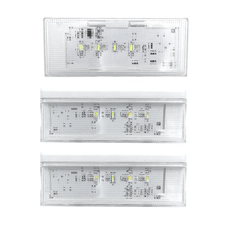 

2 Pcs W10515057 & 1 Pc W10515058 LED Light Set With Tapered Lens And Bezel For Whirlpool Kenmore Maytag For Kitchenaid