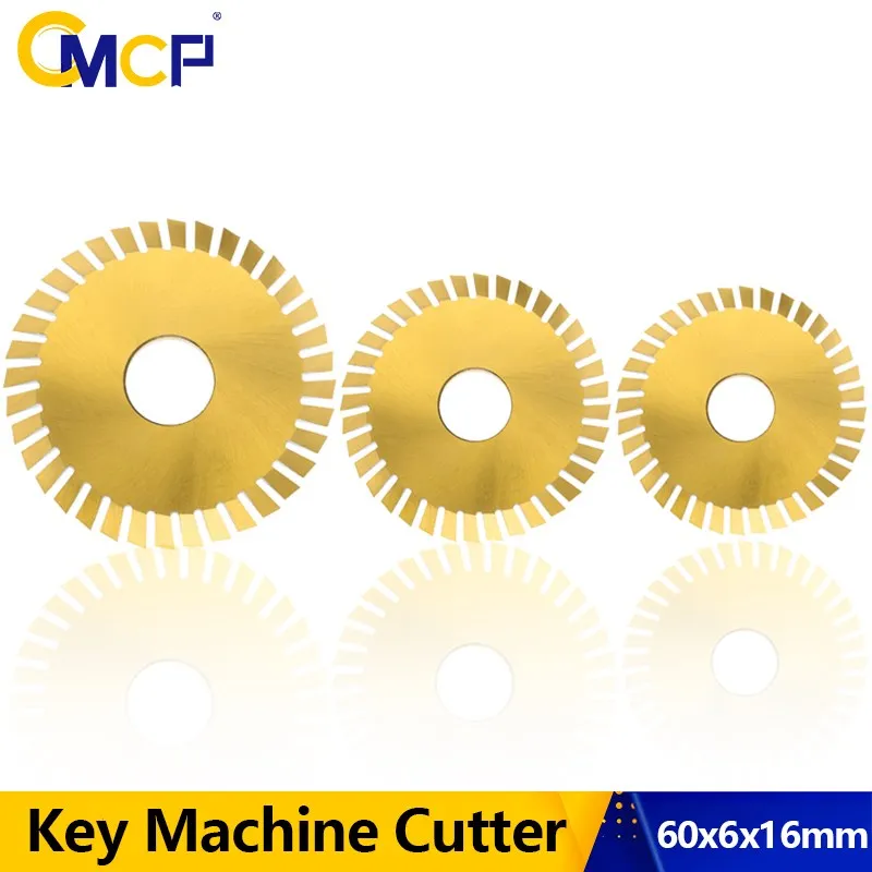 CMCP Key Copy Machine 60x6x16mm 36/60/80/90T Titanium Coated Single Side Saw Blade For Spare Parts Key  Cutter Locksmith Tool