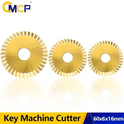 CMCP Key Copy Machine 60x6x16mm 36/60/80/90T Titanium Coated Single Side Saw Blade For Spare Parts Key  Cutter Locksmith Tool