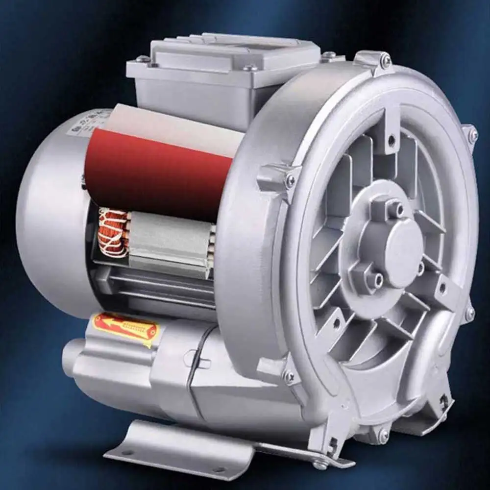 90W-200W Industrial Vortex Fan Centrifugal Fan 220V High Pressure Powerful Blower Vortex Air Pump Vacuum Pump Fish Pond Aerator