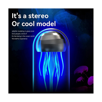 Portable Peakers Jellyfish Shaped Wireless Bluetooth Speaker High Fidelity Sound Quality Indoor Desktop Black