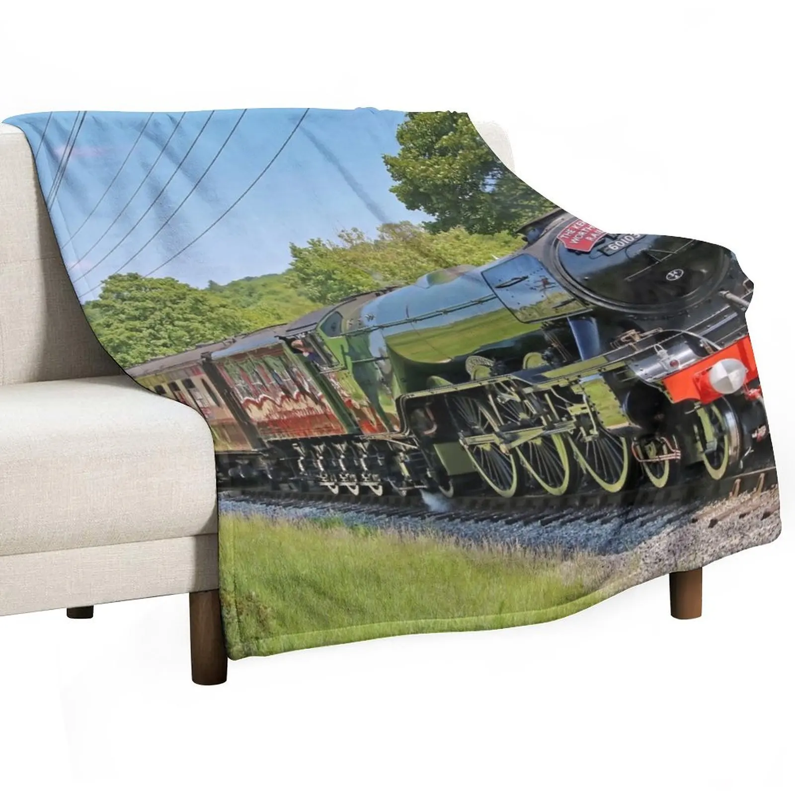 

Flying Scotsman 60103 Centenary KWVR - 10 Throw Blanket Anti Shedding Soft Fuzzy Blanket for Home