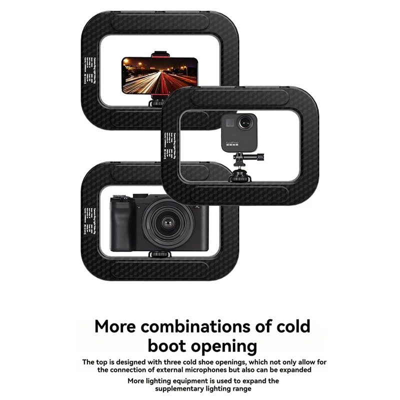 

Трехцветное затемнение, кольцевой перезаряжаемый заполняющий светильник для селфи, прямая трансляция, фотосъемка с Bluetooth, селфи-ELEC