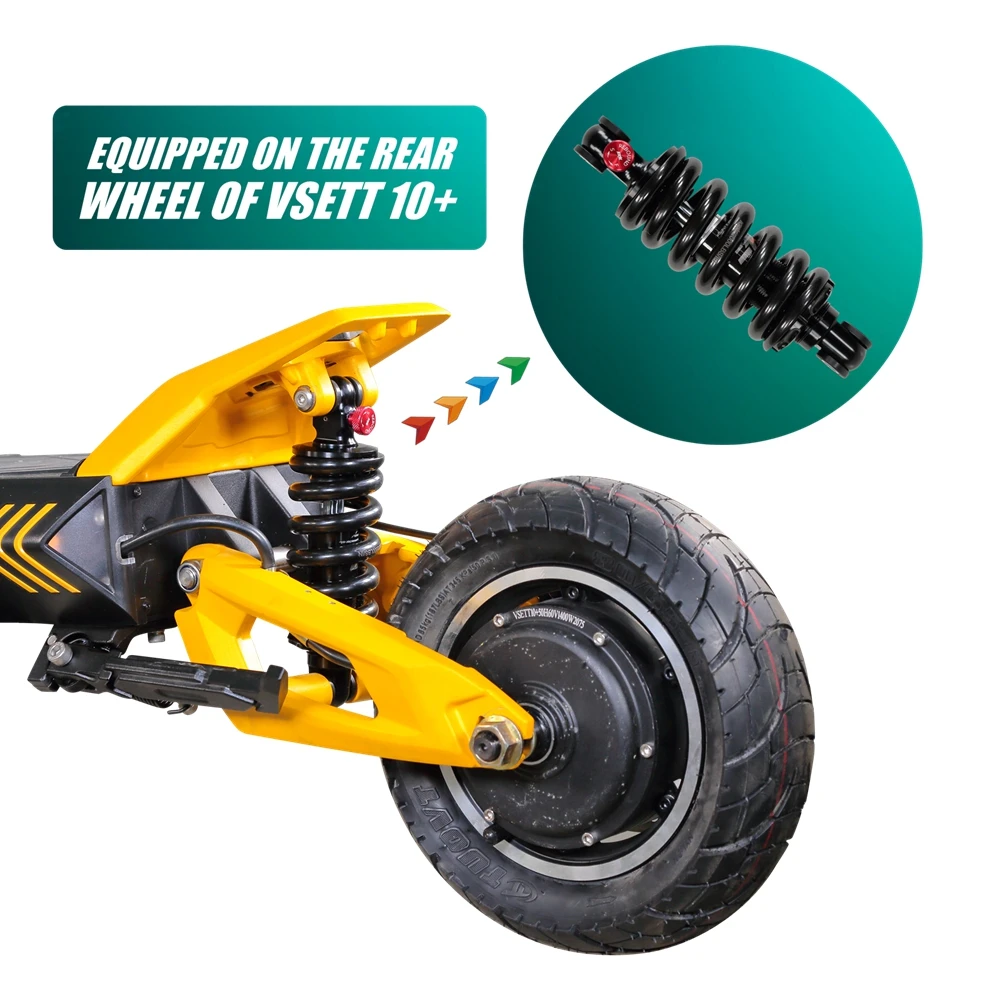 KKE 165mm 2000LBS/IN Variable Damping Shock Absorber for Electric Scooter VSETT 10+ IO HAWK ZERO 10X BLADE TEVERUN 11 KUGOO LX10