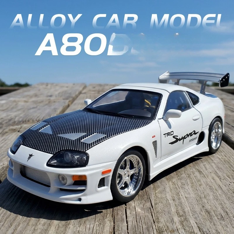 1:24 A80 Bull Demon King Alloy Car Model Pull Back Sound and Light Toys Cross-border Hot Sale